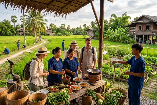 Kok Na Sai Village offers an authentic, responsible rural experience near Bangkok