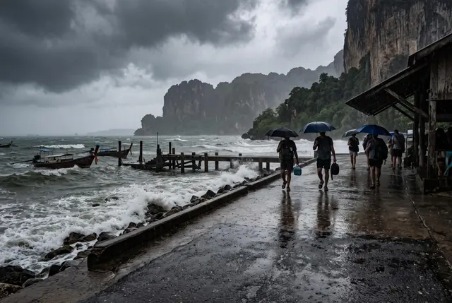 Thailand faces disrupted travel plans as heavy rain and rough seas forecast across the country