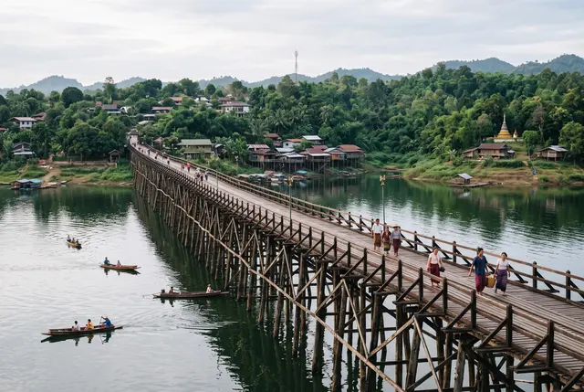 Thailand’s Sapan Mon Bridge offers a cultural and scenic escape for travellers seeking authentic local experiences