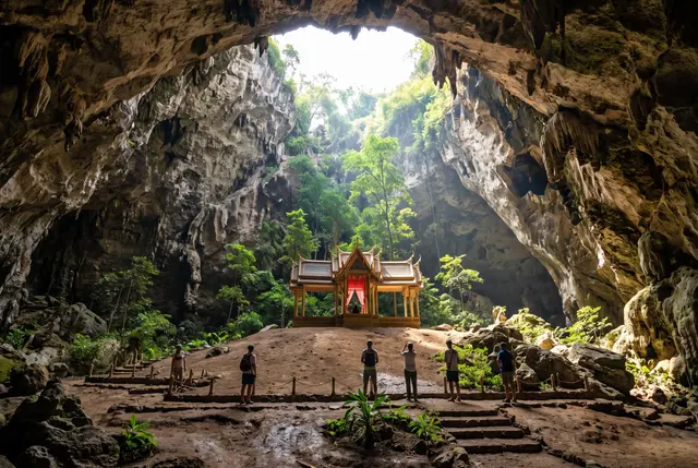 Sunlight transforms Thailand’s Phraya Nakhon Cave into a mythic spectacle