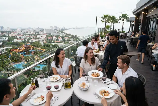 Hua Hin's rooftop Stella Restaurant hosts exclusive Italian dinner with panoramic views