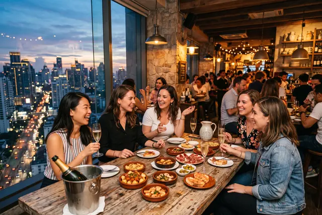 Luz Bangkok Tapas Bar launches vibrant Ladies’ Night with Spanish flair and skyline views