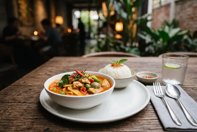 Bangkok hotel restaurant unveils polished Thai curries in limited-time menu collaboration