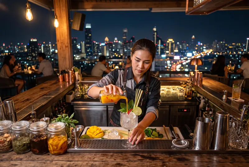 Bangkok’s cocktail revolution: inventive drink scenes redefine the city after dark