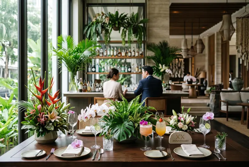 AQUA Bar in Bangkok celebrates 20 years with a garden-inspired cocktail programme and Asian accolade